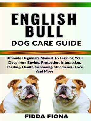 cover image of ENGLISH BULL DOG CARE GUIDE